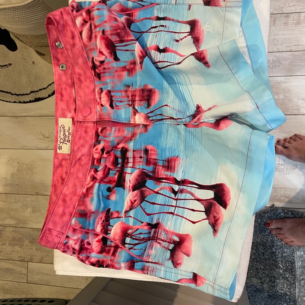 Vilebrequin Flamingo Swim Shorts - Pink and Blue